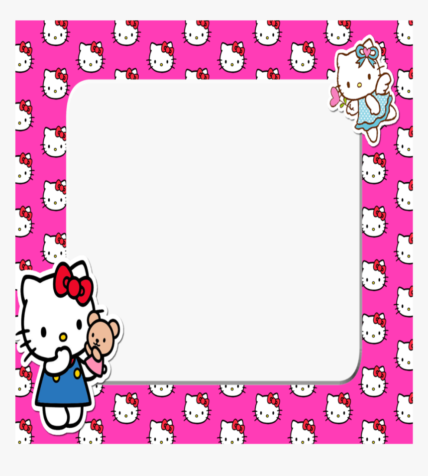 #mq #pink #hellokitty #frame #frame #frames #border - Hello Kitty Frame Png, Transparent Png, Free Download