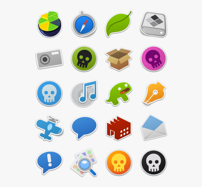 Search - Skull - Sticker Icon, HD Png Download, Free Download