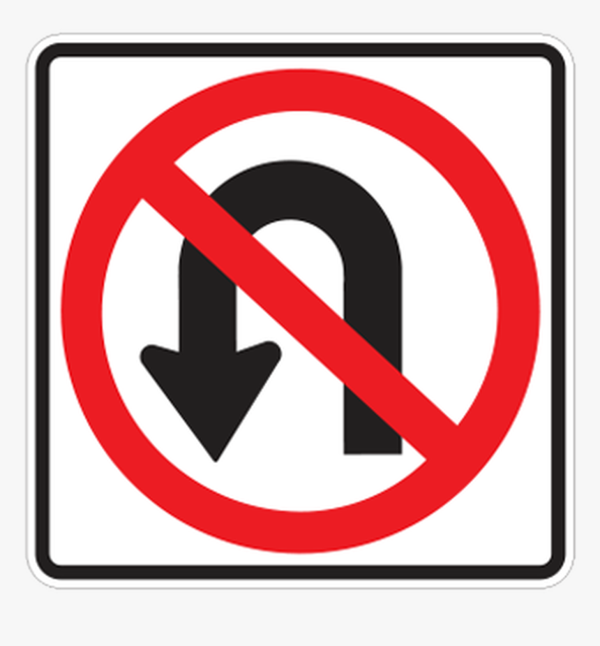 No U Turn Symbol, HD Png Download, Free Download