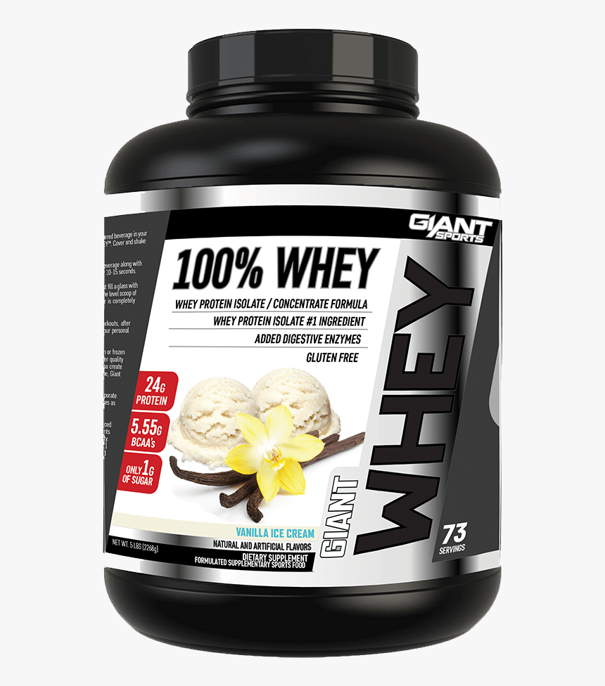 Giant 100% Whey Vanilla - Giant Sports 100 Whey, HD Png Download, Free Download