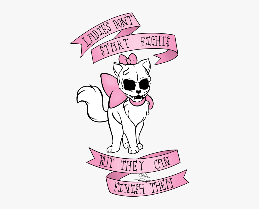 Kitty Cat Art Cute Pink Skull Myart Aristocats Mary - Cute Kitty Cat Skull, HD Png Download, Free Download