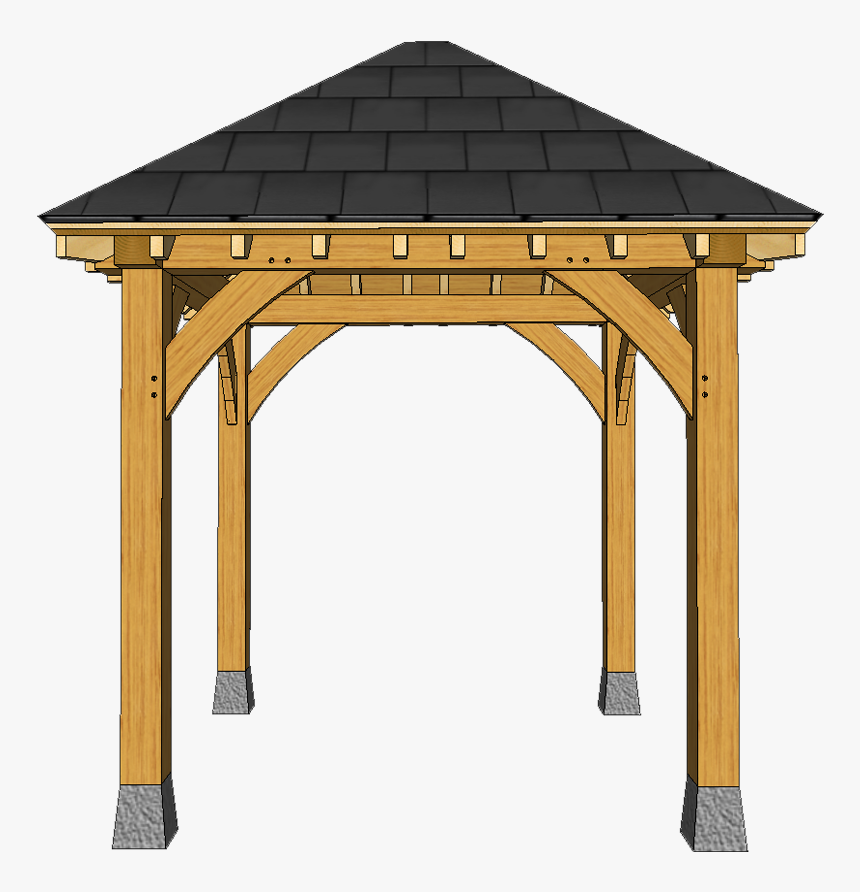 4 Post Gazebo On Stones G3 - Gazebo, HD Png Download, Free Download