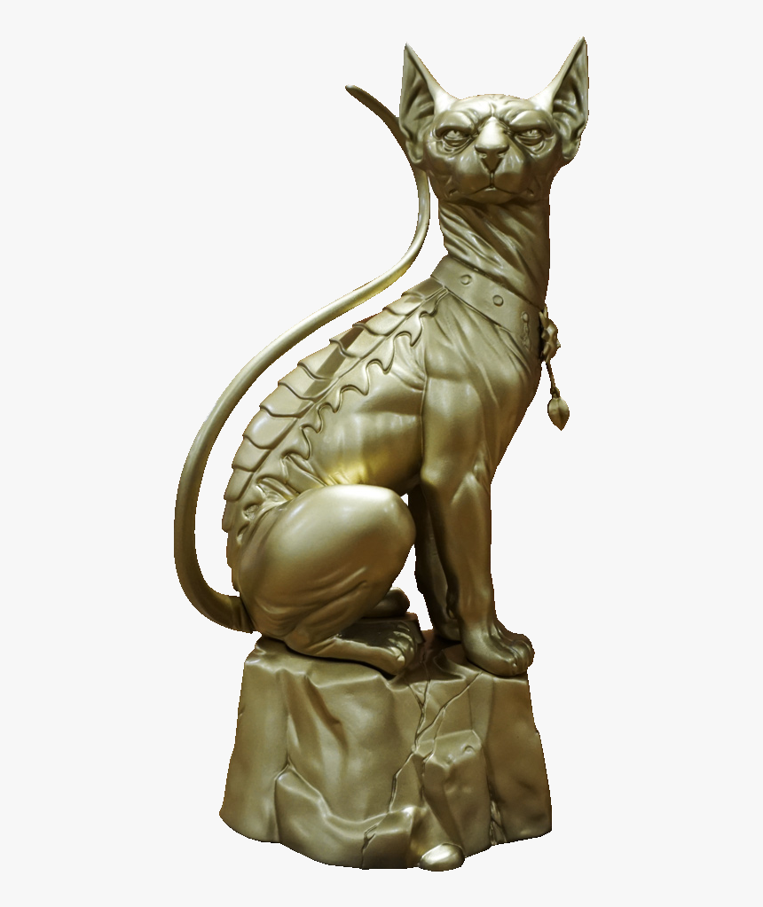 cat statue anime