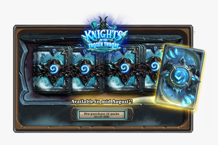 Knights Of The Frozen Throne Card Back, HD Png Download, Free Download