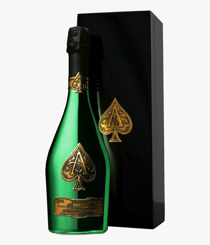 Ace Of Spades Champagne Png - Armand De Brignac Green Limited Edition, Transparent Png, Free Download