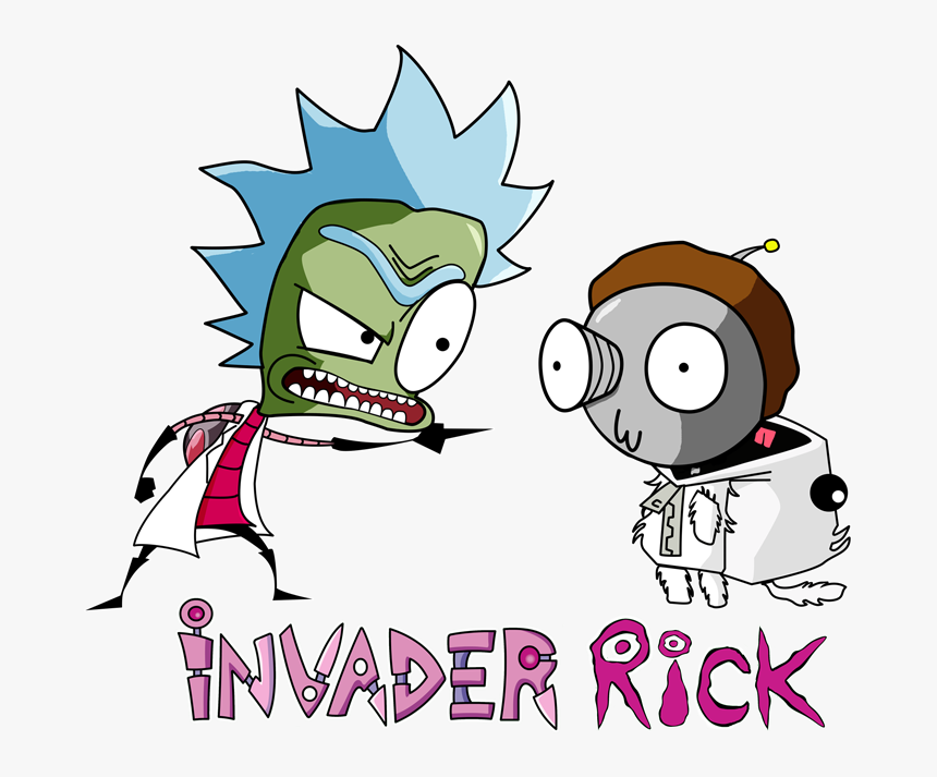 Rick Y Morty Invader Zim, HD Png Download, Free Download