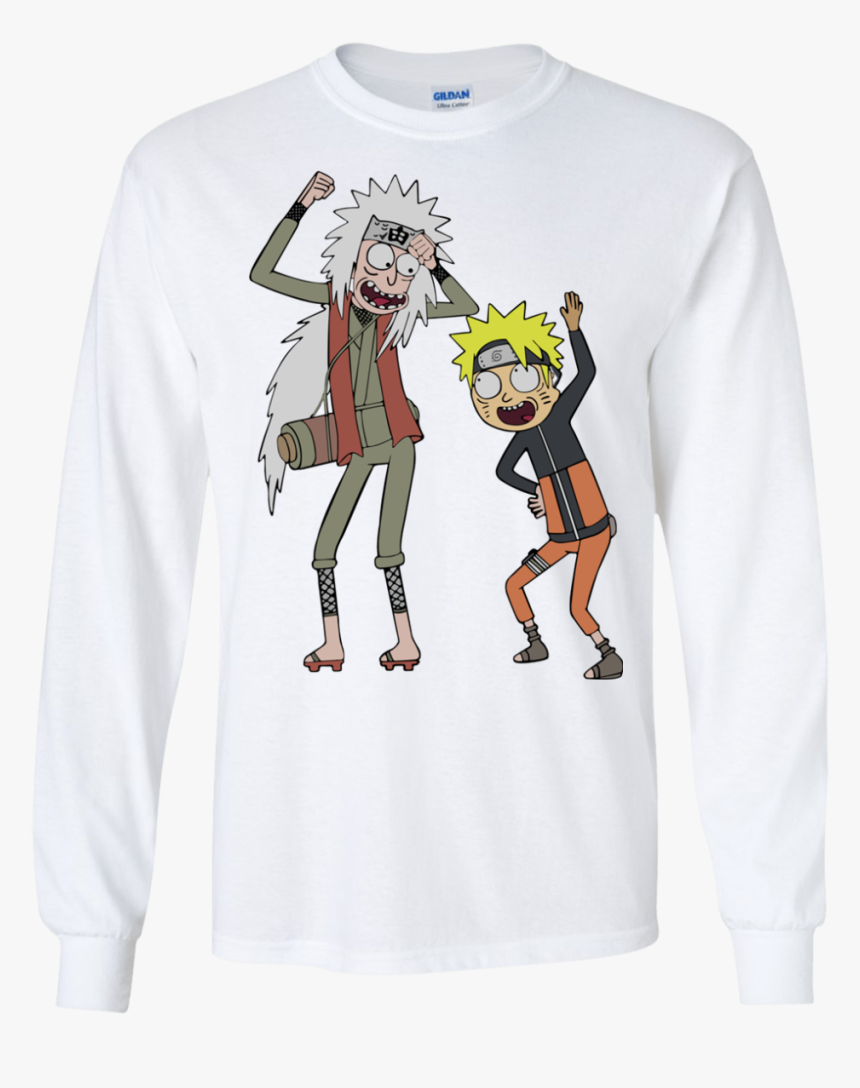 Rick And Morty Naruto And Jiraiya T Shirt, Long Sleeve, - Naruto Rick ...