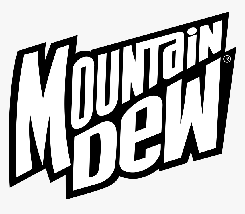 Black And White Mountain Dew Clipart, HD Png Download, Free Download