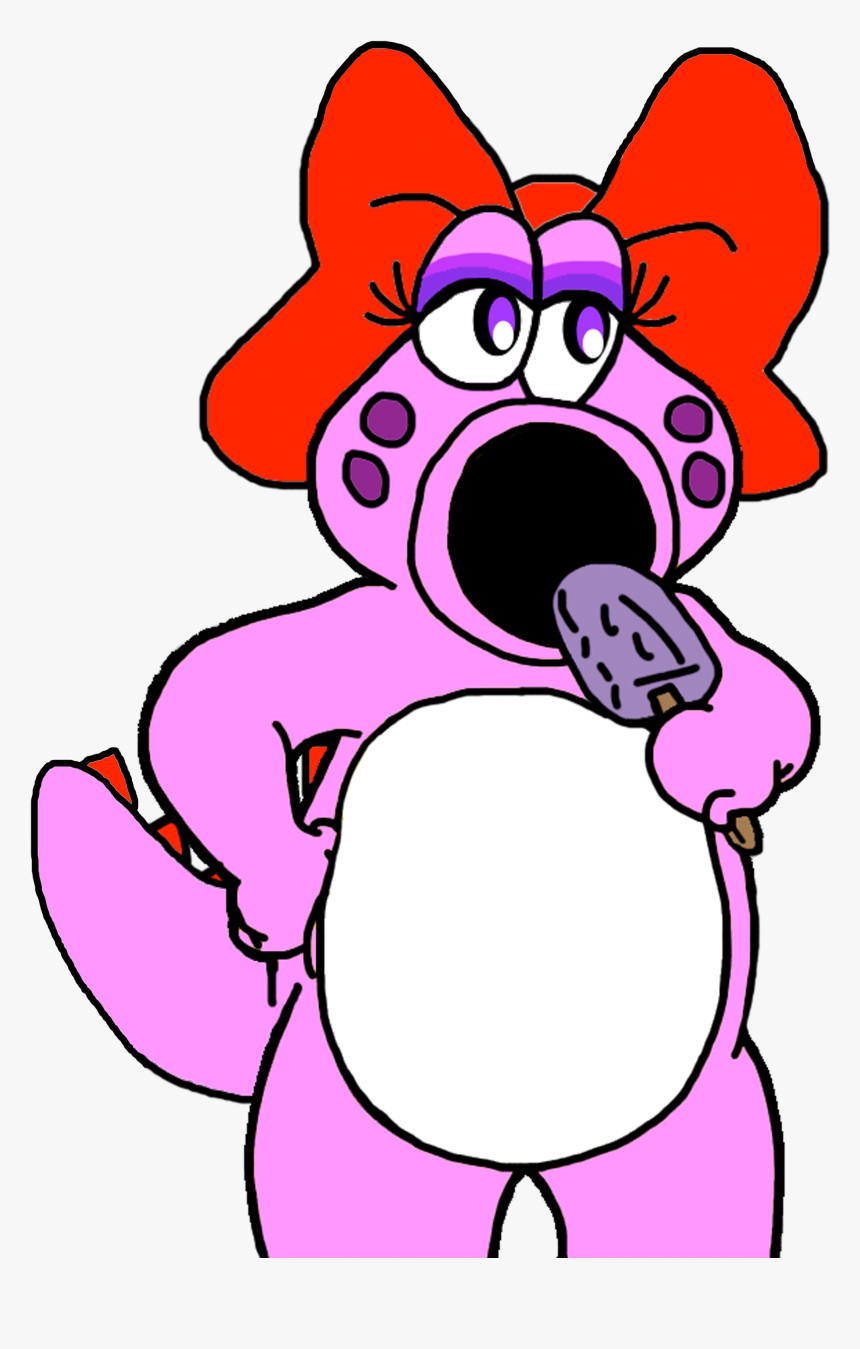 Birdo Eating A Popsicle-full Pic - Birdo Panty, HD Png Download, Free Download