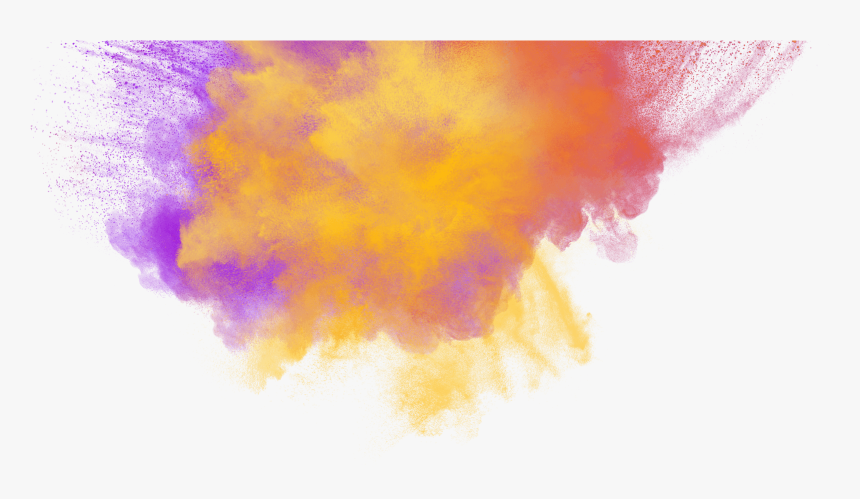 Orange And Purple Watercolor, HD Png Download, Free Download