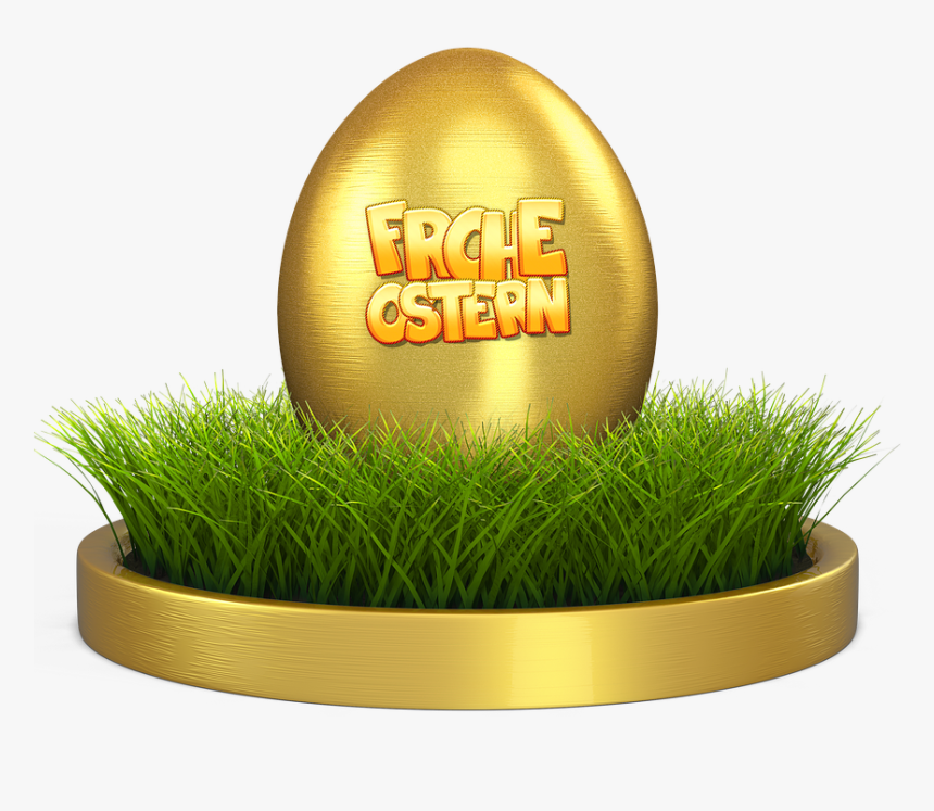 Happy Easter Png Egg Grass - Uova Di Pasqua Png, Transparent Png, Free Download