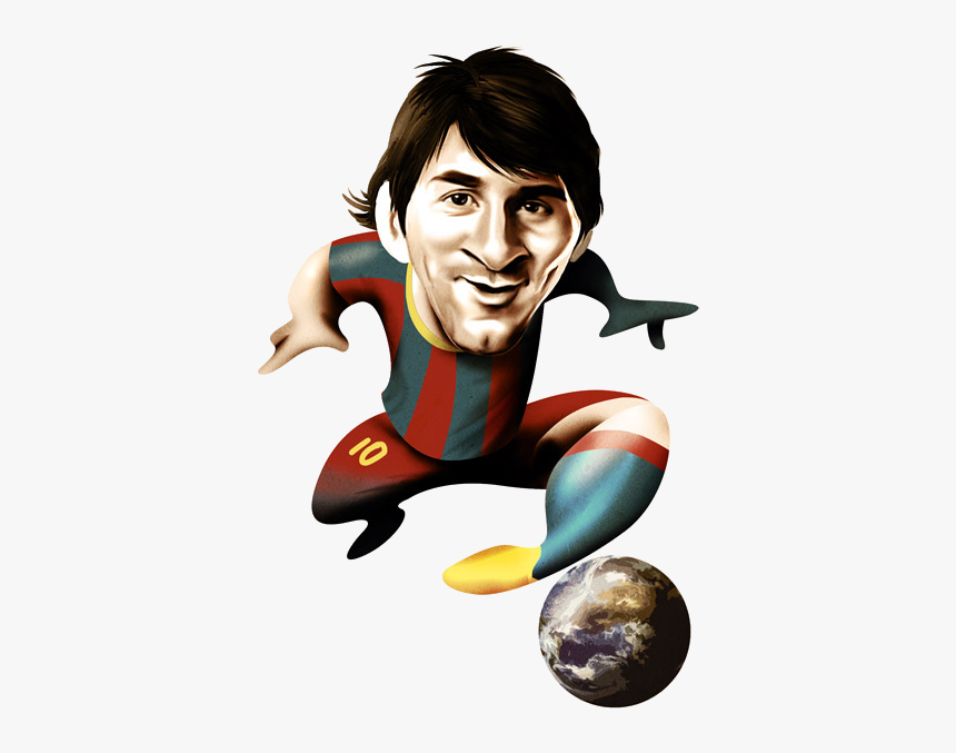 Caricature Lionel Messi Png, Transparent Png, Free Download