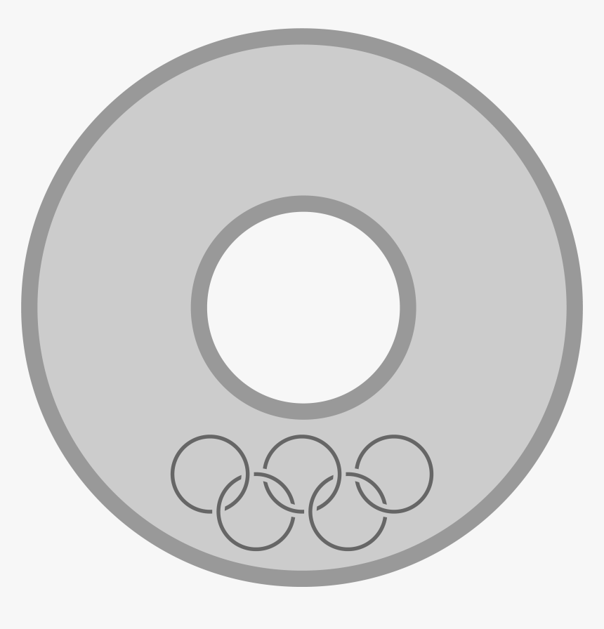 Olympic Silver Medal Png - Circle, Transparent Png, Free Download