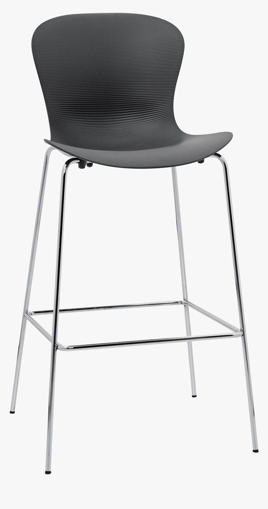 Nap Bar Stool Kasper Salto Pepper Grey Chrome Steel - Fritz Hansen Nap Stool, HD Png Download, Free Download