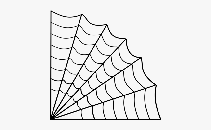 Line Art,triangle,symmetry - Spider Web Clipart Triangle, HD Png Download, Free Download