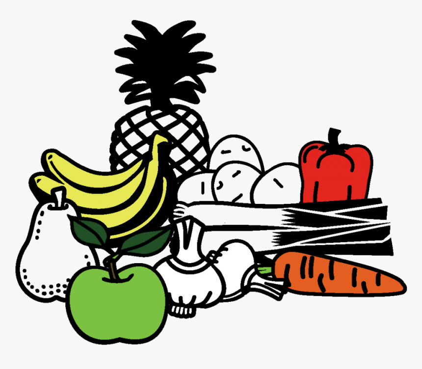 Banana Clipart Waste - No Waste Food Drawing, HD Png Download, Free Download