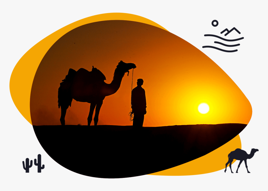 Transparent Camel Silhouette Png - Jaisalmer Sand Dunes, Png Download, Free Download