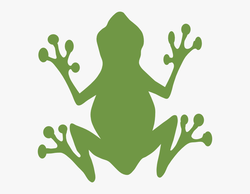 Frog Silhouette Green, HD Png Download, Free Download