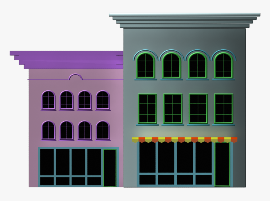 Cartoon Buildings Png - Cartoon Buildings No Background, Transparent Png, Free Download