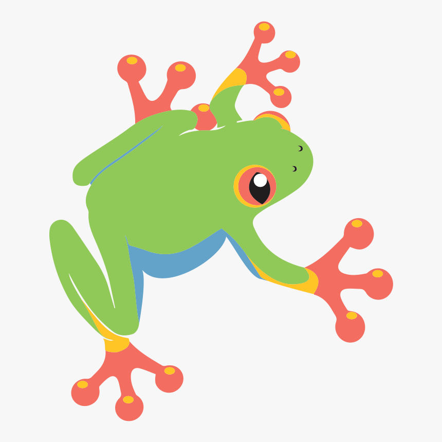 Clipart Frog Green Frog - Cartoon Clipart Tree Frog, HD Png Download - ki.....