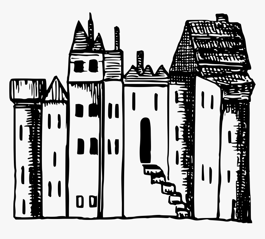 Roughly-drawn Castle Clip Arts - Drawn Castle Png, Transparent Png, Free Download