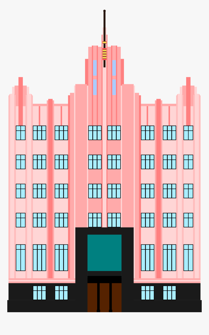 Art Deco Building - Art Deco Building Clipart, HD Png Download, Free Download