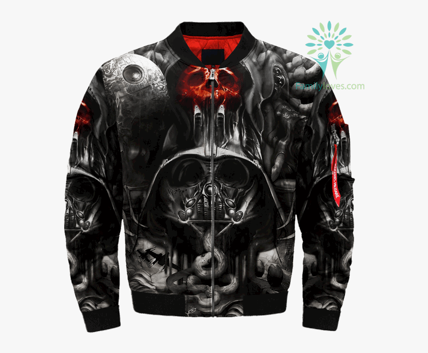 Scary Death Skull Over Print Jacket %tag Familyloves - Jacket, HD Png ...