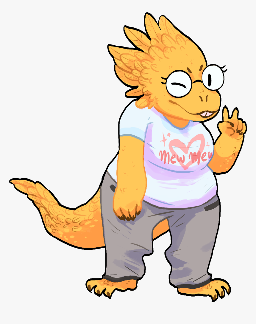 View Samegoogleiqdbsaucenao Feathered Nerd , - Transparent Alphys, HD Png Download, Free Download