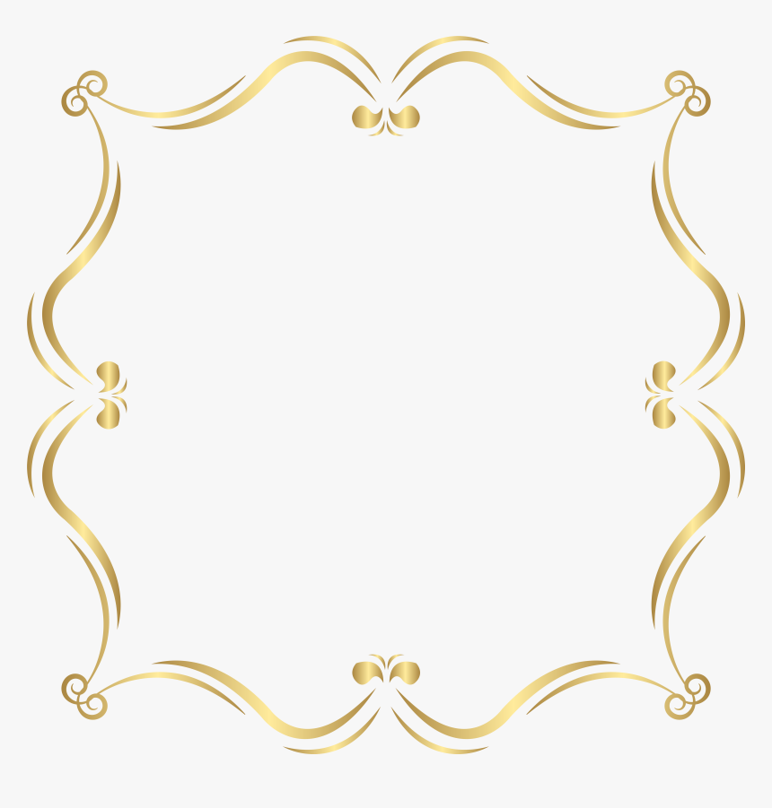 Gold Border Design Png, Transparent Png, Free Download