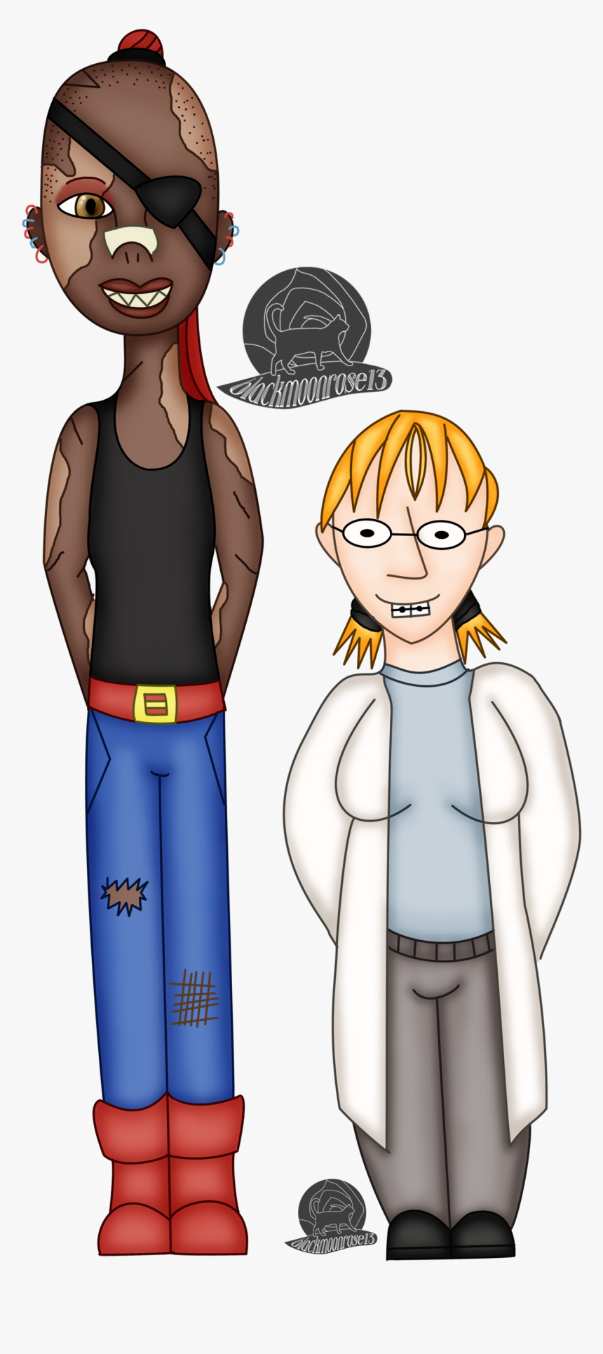 Human Alphys And Undyne, HD Png Download, Free Download