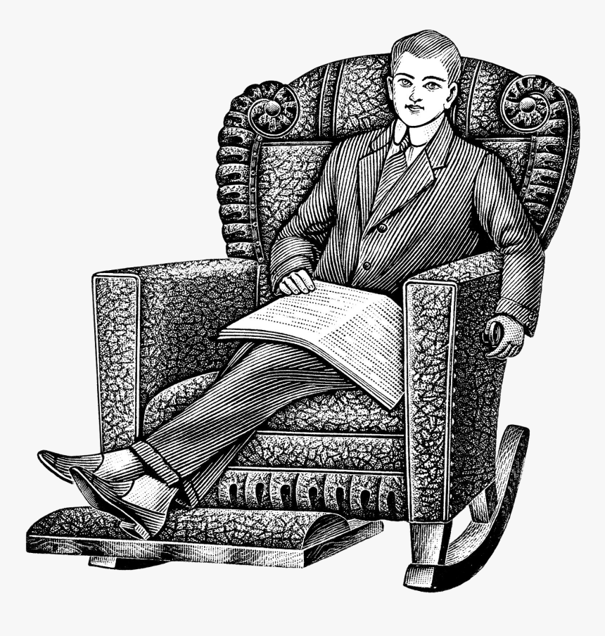 Old Man In Recliner Clipart, HD Png Download, Free Download