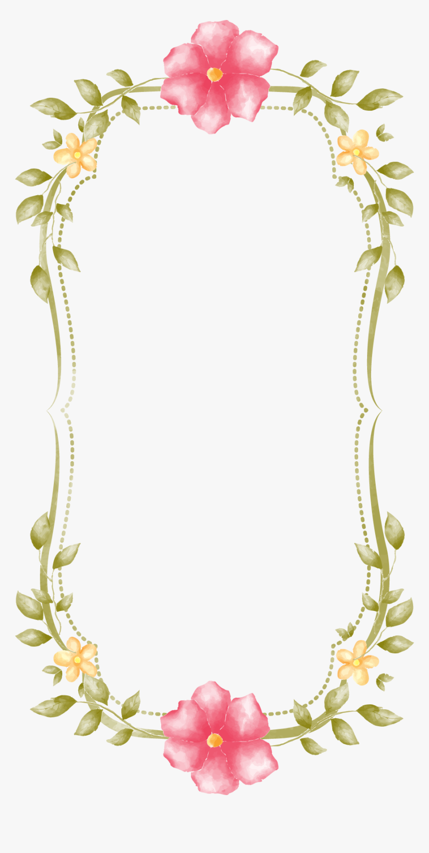 Decorative Border Clipart Png Image - Frame Shabby Chic Png, Transparent Png, Free Download