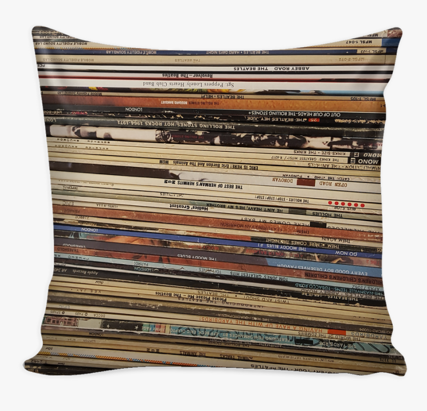 Retro Pillow Cover 16", Vinyl Record Albums, British - Cushion, HD Png Download, Free Download