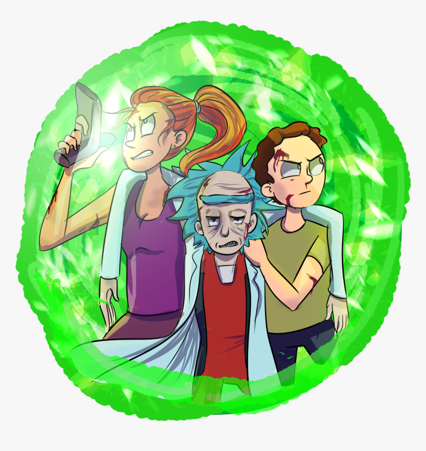 Rick And Morty Rick Sanchez Green Cartoon Human Behavior - Rick And Morty Circle Png, Transparent Png, Free Download