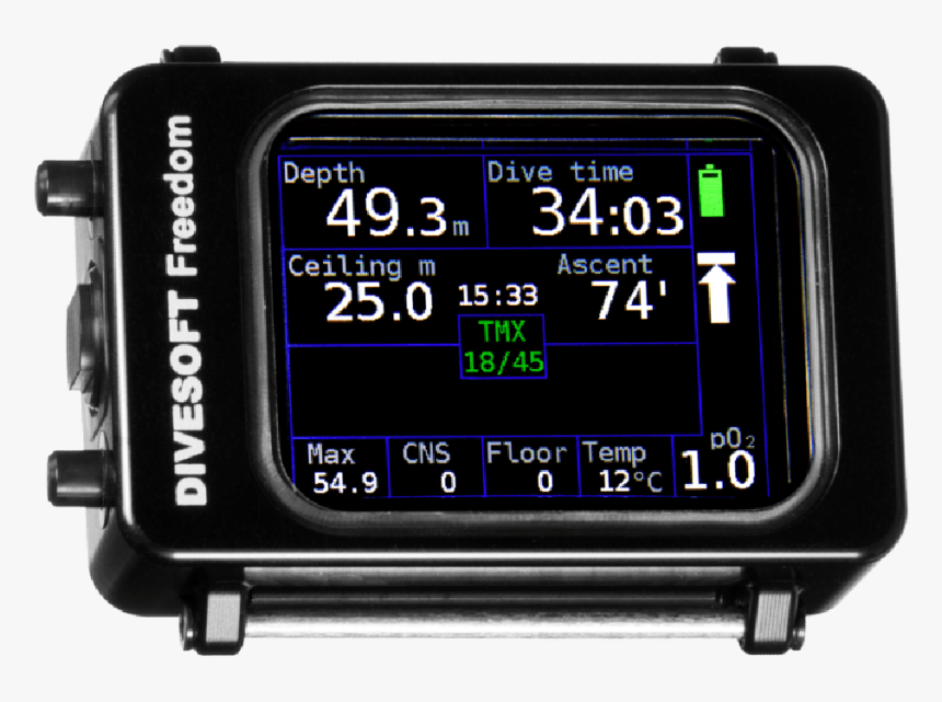 Freedom Full Trimix Dive Computer - Divesoft Freedom Dive Computer, HD Png Download, Free Download