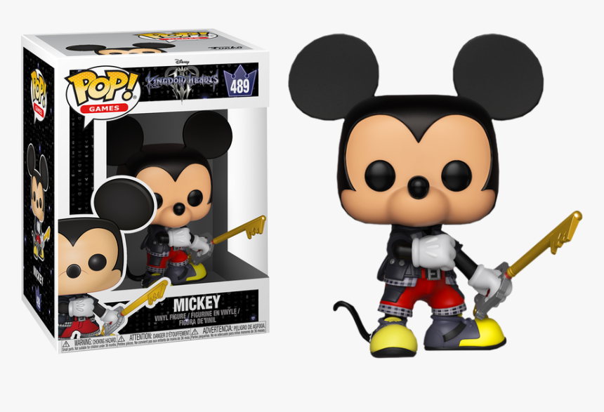Transparent Funko Pop Clipart - Mickey Mouse Kingdom Hearts Funko Pop, HD Png Download, Free Download