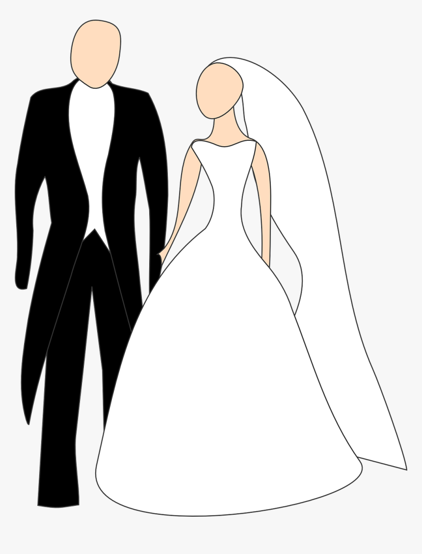 african american bride and groom clipart cartoon