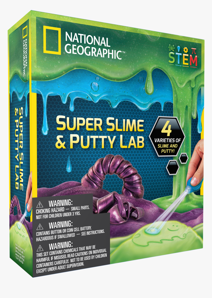 Transparent Fluffy Slime Png - National Geographic Slime And Putty Lab, Png Download, Free Download