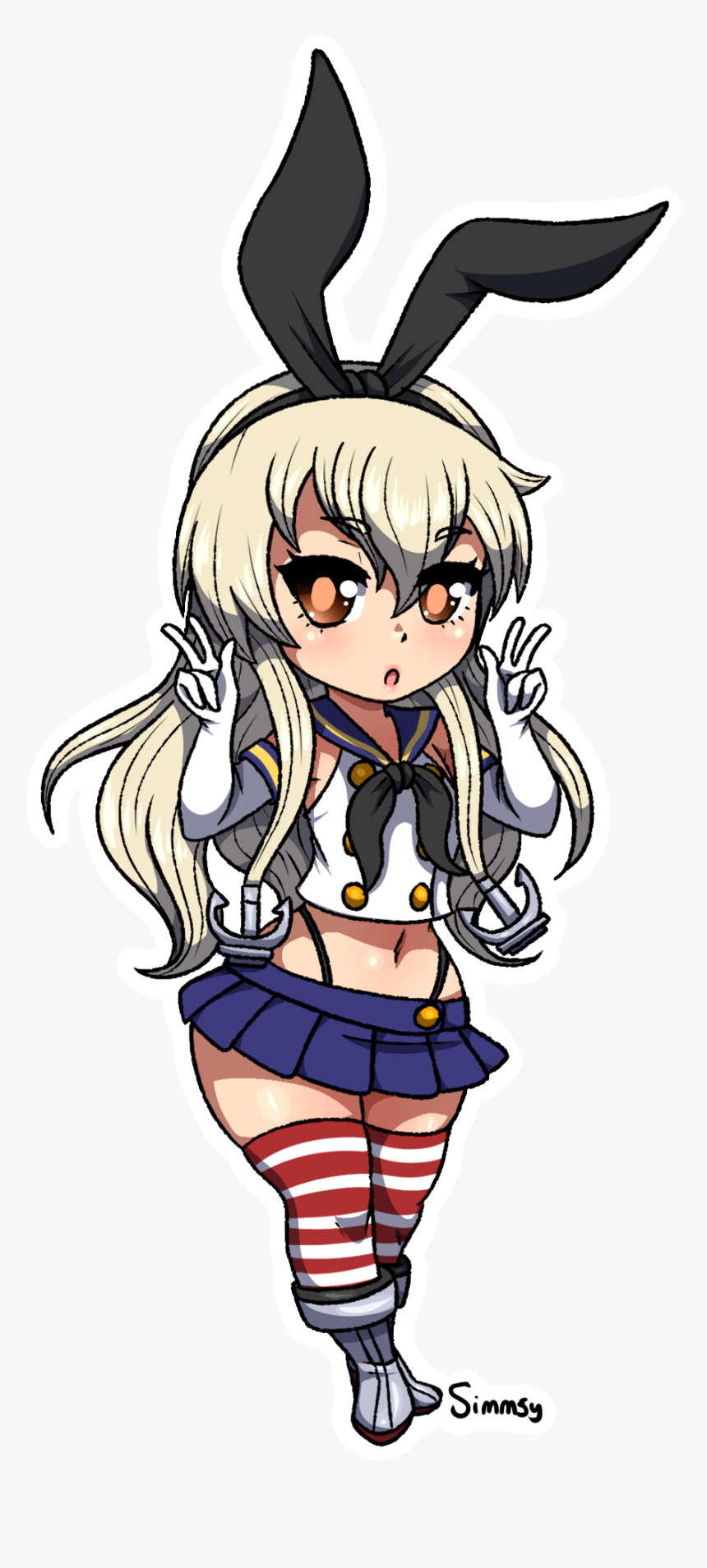 Shimakaze - Cartoon, HD Png Download, Free Download