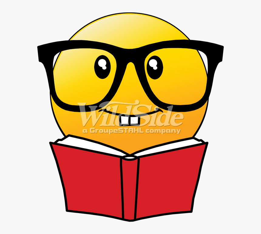 Emoji Reading Book With Glasses - Reading Book Emoji, HD Png Download ...