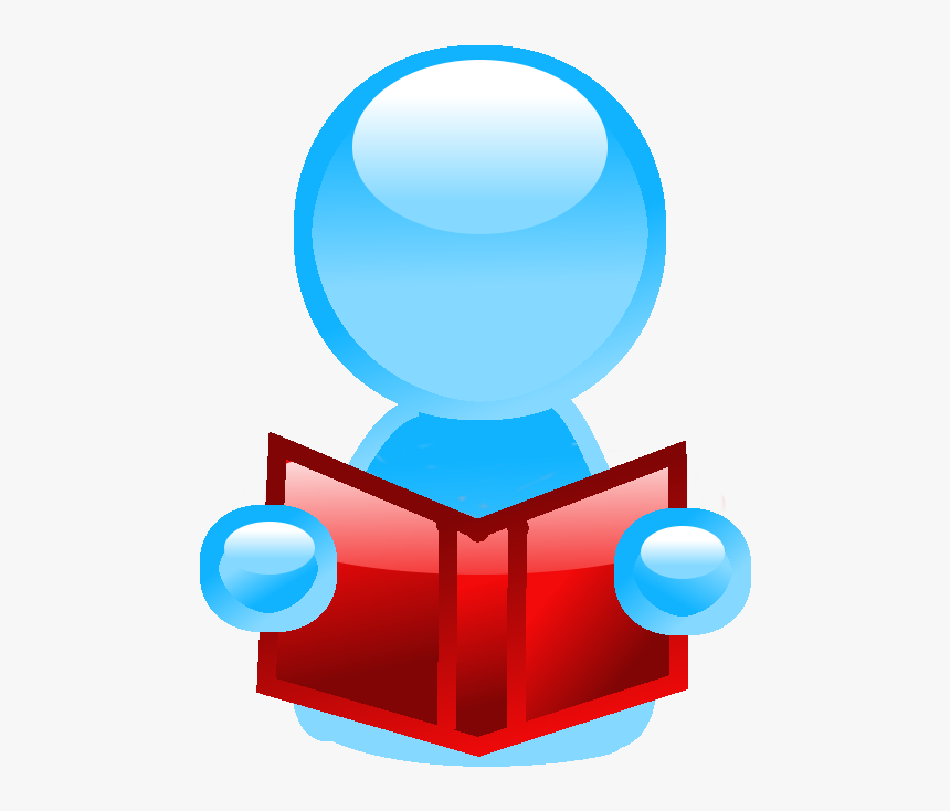 User Reading A Book - Circle, HD Png Download, Free Download