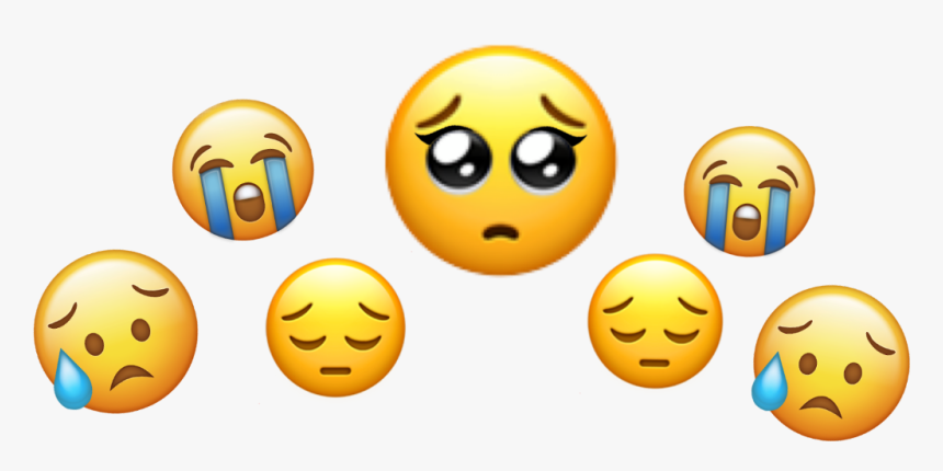 Sad Emoji Crown Png, Transparent Png, Free Download