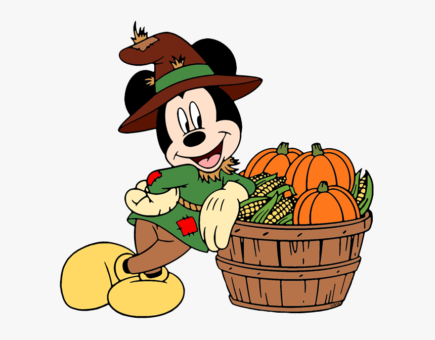 Scarecrow Mickey Coloring Page, HD Png Download, Free Download