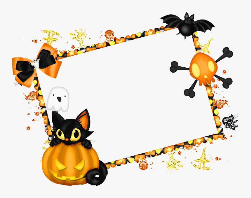 Halloween Frame - Cute Halloween Clipart, HD Png Download, Free Download