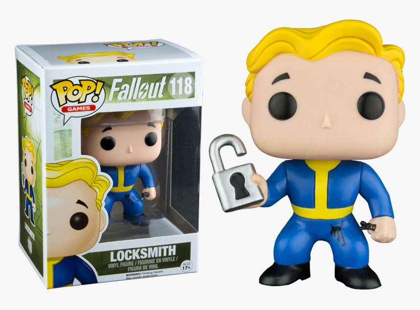 Vault Boy Locksmith Pop Vinyl Figurine - Funko Pop Fallout Vault Boy, HD Png Download, Free Download