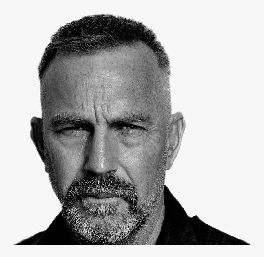 Kevin Costner Black And White - Claudio Porcarelli, HD Png Download, Free Download