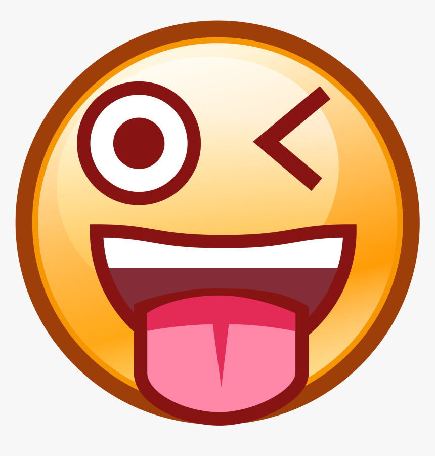 Transparent Wink Clipart - Winking Face With Stuck Out Tongue Png, Png Download, Free Download