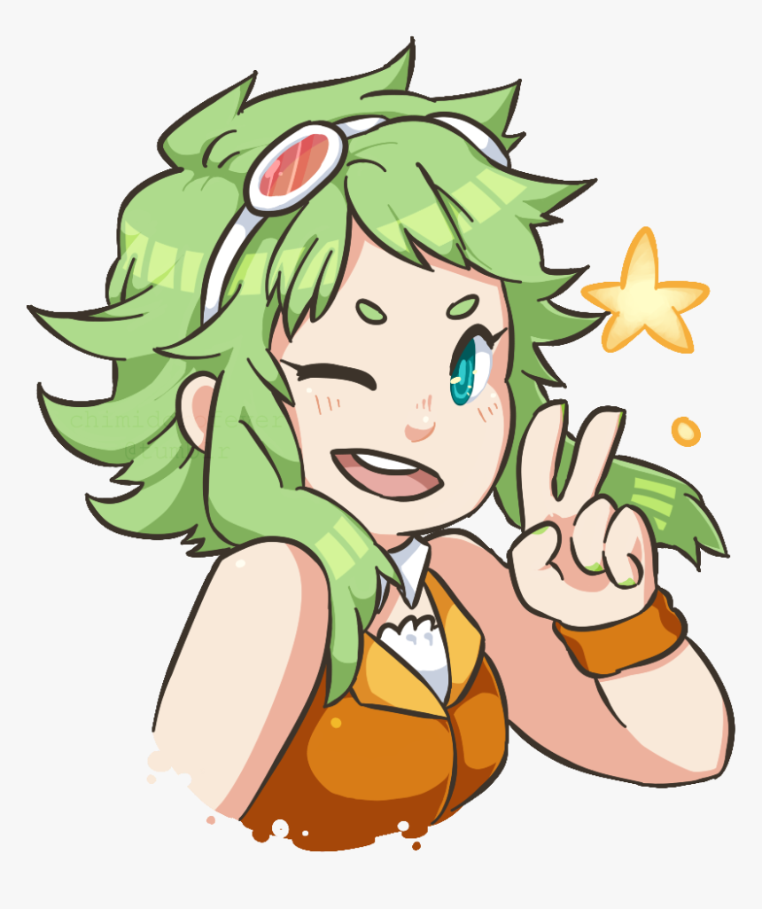 Gumi Gumi - Cartoon - Megpoid Gumi Cartoon, HD Png Download, Free Download