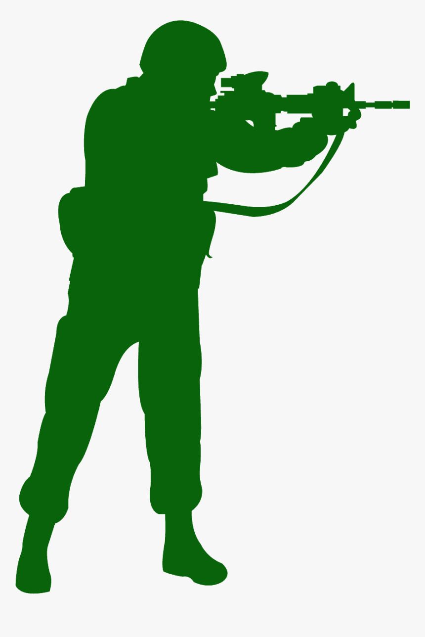 Silhueta Do Exército Png, Transparent Png, Free Download