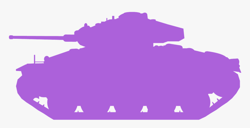 Us Tank Ww2 Silhouette, HD Png Download, Free Download